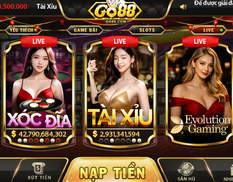Các Trò Chơi Hấp Dẫn Tại Sảnh Casino Online Go88 Đẳng Cấp Nhất Năm 2026 Cho Các Cao Thủ