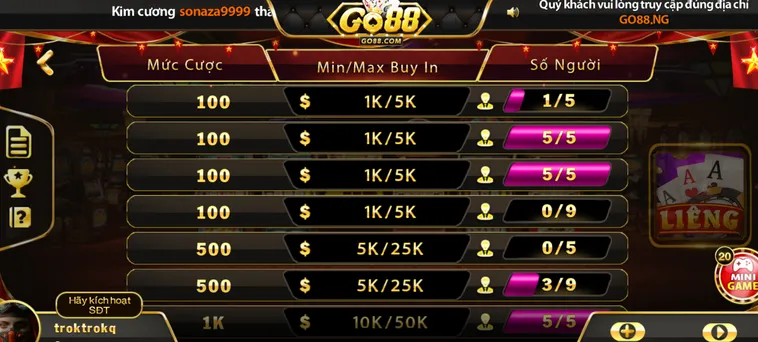 Chinh Phục Liêng Tại Go88 Với Cơ Hội Nhận Thưởng Jackpot Đỉnh Cao Mỗi Ngày