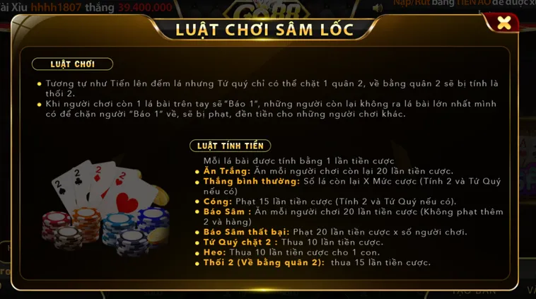 Sâm Lốc Tại Go88 Sân Chơi Đỉnh Cao Với Tỷ Lệ Thưởng Lên Tới 98 Phần Trăm