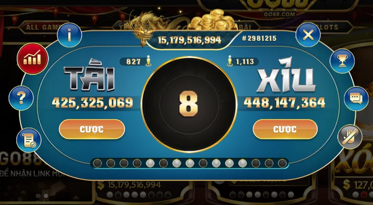 Casino Tài Xỉu Tại Go88 Trải Nghiệm Đặt Cược Đỉnh Cao Với Tỷ Lệ Thắng Lớn