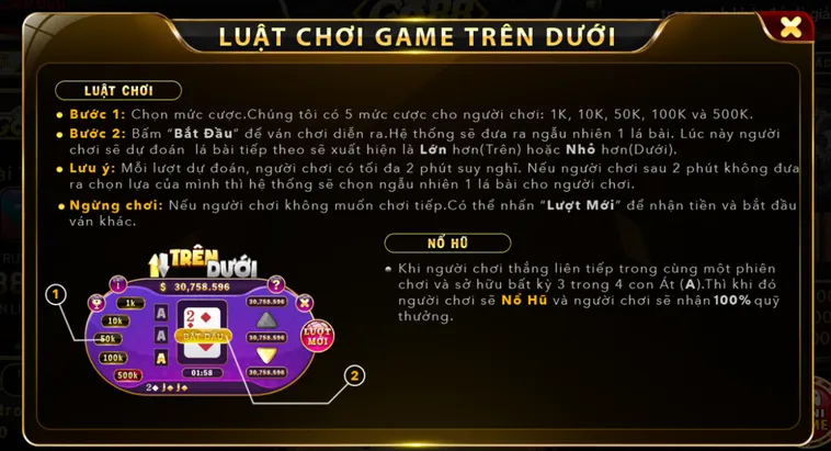 Khám Phá Sự Kịch Tính Của Minigame Trên Dưới Tại Go88 Đẳng Cấp